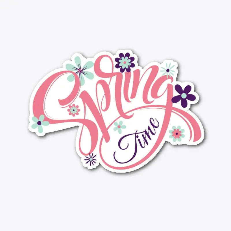 Pink Springtime Typography